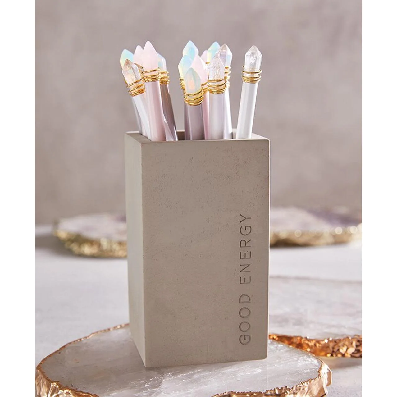 Good Energy Quartz Crystal Pens in Gray, Amethyst, Clear, Opal and White - Image 11