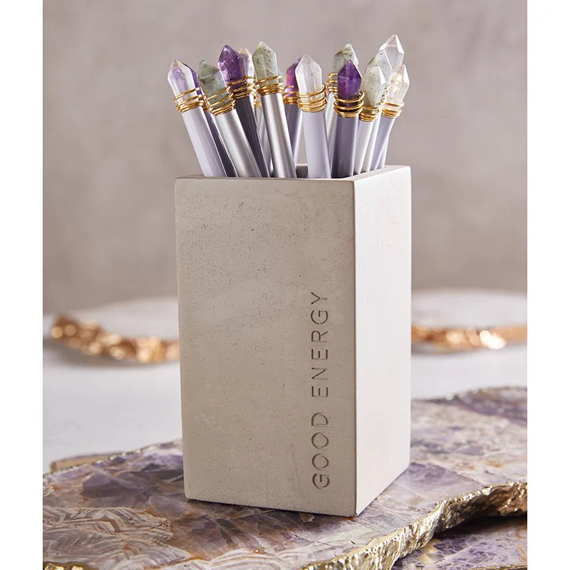 Good Energy Quartz Crystal Pens in Gray, Amethyst, Clear, Opal and White - Image 7