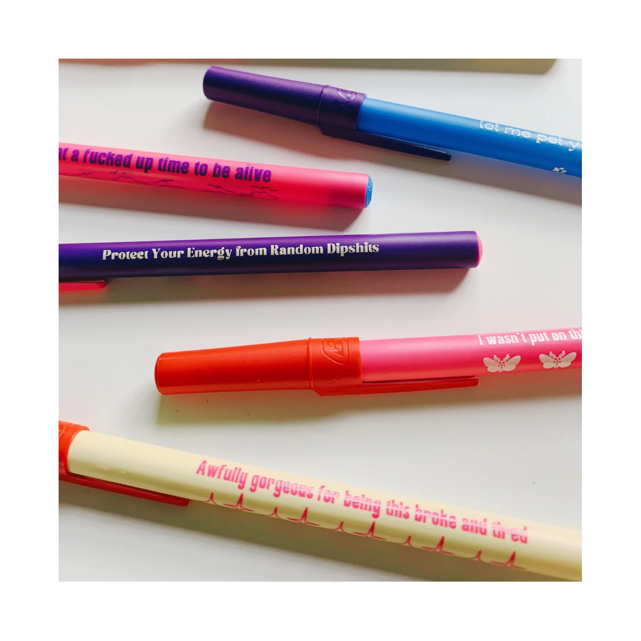 Token Motivational Pen: "You Can Probably Do It" Ballpoint Teal Pen | Gen Z Aesthetic Blue Ink - Image 11
